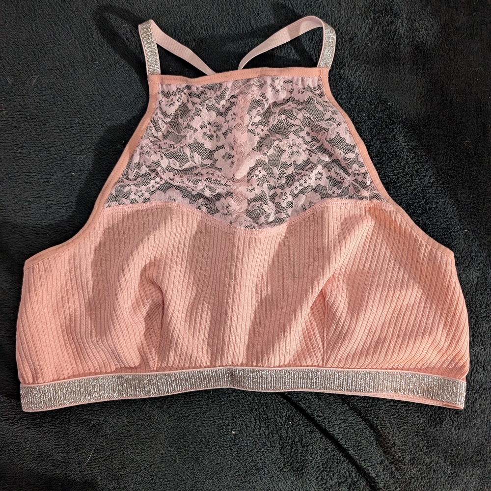 Pink Lace Bralette